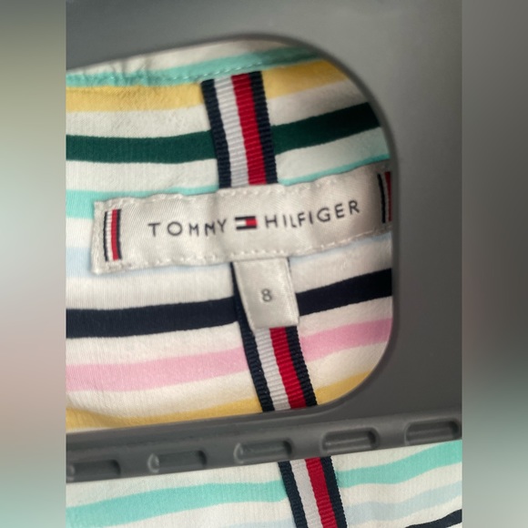 Tommy Hilfiger multi color stripes button down shirt | Closet Label #123.) - Picture 8 of 8